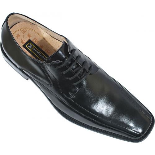 Stacy Adams "Peyton" Black Genuine Leather Shoes